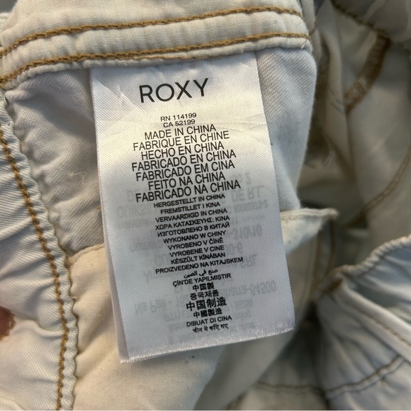 Roxy Light Wash Denim Joggers, Women's Large, Elastic Waist, Beach Pant - Picture 3 of 11